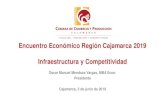 Encuentro Económico Región Cajamarca 2019 Infraestructura ... · respecto a la variación de la inversión privada? • Por cada 1% que crece la inversión privada en un año, la