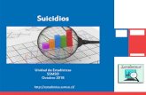 Presentación de PowerPointestadistica.ssmso.cl/wp-content/uploads/2018/10/Jornada-_Suicidio… · Suicidios según grupo de edad Periodo 2007-2016 Según los datos el grupo de edad
