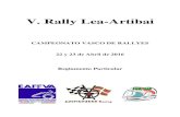 V. Rally Lea-Artibai - Fotomotor.esmedia.fotomotor.es/Descarga/2016/04/reglamentoleaartibai16.pdf · 4.1. Están admitidos a participar y puntuar en el Rallyes los vehículos descritos