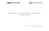 Informe de actividad de Zuzenean - osakidetza.euskadi.eus€¦ · Informe de Actividad Zuzenean – Octubre 2016 5 Gráfico 2 Atenciones por canal y sexo (porcentaje).C.A. de Euskadi.