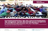 CONVOCATORIA - América Latina y el Caribeamericalatina.procasur.org/images/file_mail/fao... · de empleo rural decente para mujeres y hombres jóvenes en el Caribe ... liderado por