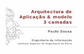 Arquitectura de Aplicação & modelo 3 camadaspsousa/aulas/EINF/EINF-2006-01.pdfO que é Arquitectura de Aplicação? zThe software architecture of a program or computing system is