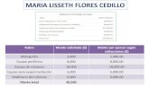 MARIA LISSETH FLORES ... MARIA LISSETH FLORES CEDILLO Rubro Monto solicitado ($) Monto por ejercer según cotizaciones ($) Bibliografía 3,000 2,986.00 Equipo periférico 8,000 8,000.00