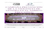 CAMPAÑA PREVENCIÓN DE LA VIOLENCIA DE GÉNERO EN EL … · CEPR José Nogales Aracena (Huelva) Curso escolar 2019/20 ÁMBITO LA PREVENCIÓN DE LA VIOLENCIA DE GÉNERO A TRAVÉS