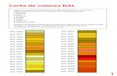 PINTA -CROMA Carta de colores RAL - JUNO RAL... · 2020. 5. 6. · Carta de colores NCS Carta de colores RAL Carta de colores Pantone &RQYHUVLyQ GH 5DO D Pantone &tUFXOR FURPiWLFR