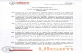 EL H. CONSEJO UNIVERSITARIO - ULEAM · Página 3 de 5 Que, mediante oficio Nº: ULEAM-DCAJ-2018-203 de 18 de junio de 2018, el Dr. Charles Vera Granados, Director del Departamento