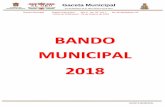 BANDO MUNICIPAL 2018 - eloromexico.gob.mxeloromexico.gob.mx/GACETAS/2017/GACETA 29 BANDO 2018.pdf · Gaceta Municipal Órgano Informativo Año 3 No. 29 Vol. 1 No. de ejemplares: 50
