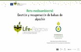 Presentación de PowerPoint - Life Regro€¦ · Reto medioambiental: Gestión y recuperación de balsas de alpechín 3. Gestión del alpechín Nuevo sistema 2F Aceituna Molino Batidora