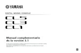 Manual complementario de la versión 3 · Ventana I/O Devices (dispositivos de entrada/salida) 6 Manual complementario de la versión 3.1 Indica el estado de la fuente de reloj del