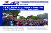 STUNAM emplaza a huelga a la Universidad Nacional · 2019. 10. 1. · STUNAM emplaza a huelga a la Universidad Nacional octubre 2, 2019 Año 7 147 Sigue en la página 2 En el marco