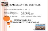 RENDICIÓN DE CUENTAS - santana.mined.gob.svsantana.mined.gob.sv/downloads/Rendiciones de... · auditórium de Parvularia, por un costo de $ 5,447.22. De este monto se pagó $1,090.57