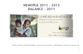 MEMORIA 2011 - 2012 BALANCE - 2011misiones.meridabadajoz.es/memoria y balance 2011-2012.pdf · 1 MEMORIA 2011 - 2012 BALANCE - 2011 CASA DE LA IGLESIA "SAN JUAN DE RIBERA", C/ Manuel