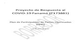 Proyecto de Respuesta al COVID-19 Panamá (P173881)minsa.b-cdn.net/sites/default/files/publicacion-general/plan_de... · PREPARACIÓN Y RESPUESTA DE COVID-19 (SPRP, por sus siglas