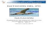 NATACIÓN DEL IPC€¦ · Reglamento de Natación del IPC 2014 – 2017_marzo 2015 1 Nota de la traducción: