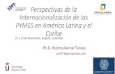 Perspectivas de la Internacionalización de las PYMES en ... · CANADA MEXICO NAFTA •Calidad general de infraestructura ... Snapshots using EXPY/PRODYs; Unit Values Characteristics