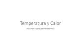 Temperatura y Calor - colegiosantodomingo.cl · Medición y Escalas La temperatura se mide con termómetros. Los más comunes son los más imprecisos. Ejemplos de termómetros son: