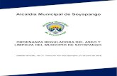 Alcaldía Municipal de Soyapangoalcaldiasoyapango.com/info-transparencia/wp-content/...ALCALDÍA MUNICIPAL DE SOYAPANGO ORDENANZA REGULADORA DEL ASEO Y LIMPIEZA DEL MUNICIPIO DE SOYAPANGO