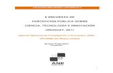 II ENCUESTA DE PERCEPCIÓN PÚBLICA SOBRE CIENCIA ... · edición de la Encuesta de Percepción Pública sobre Ciencia, Tecnología e Innovación, aplicada en el Uruguay en su primera