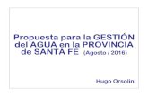 31 GESTION del AGUA Hugo - Facultad - FCEIA€¦ · regular los aportes a la laguna La Picasa, mediante obras a financiar por la Nación: a) Regulación de los aportes de la Prov.