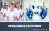 Introducción a la Enfermería · Introducción a la enfermería El profesional de enfermería debe aprender a prestar cuidados con arte, compasión, afecto y respeto por la dignidad