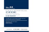 · Serie Documentos Cede, 2019-44 ISSN 1657-7191 Edición electrónica. Noviembre de 2019 © 2019, Universidad de los Andes, Facultad de Economía, CEDE. Calle 19A No. 1 ...