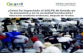 ¿Cómo ha impactado el GOLPE de Estado en la economía y en ...cespad.org.hn/.../07/Golpe-de-Estado-IMPRESION.pdf · sobre la situación a 2019, revelan que el golpe de Estado tuvo
