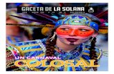 GACETA DE LA SOLANA Nº27452-54 FOTOS DE ANTAÑO 4 Gaceta de La Solana Carnaval 2019 L a mujer protagonizó los inicios del carnaval solanero, que este año ha destacado por un tiempo