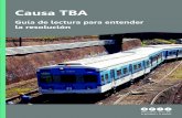 tba - ACIJ€¦ · TBA incumplió la normativa de seguridad básica en el mantenimiento del sistema ferroviario. La CNRT debía controlar que la concesión se preste de manera segura