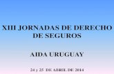 XIII JORNADAS DE DERECHO DE SEGUROS Ambientales.pdfxiii jornadas de derecho de seguros aida uruguay 24 y 25 de abril de 2014 . mercosur group maría silvia morón kavanagh -argentina