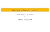 Proiekzio-aldaketak. · PDF file 2007. 4. 18. · Aurkibidea 1 Bista-aldaketak 2 Proiekzio-aldaketa 3 Kamara Kamara ... Kamararen posizioak eta norabideak erreferentzia-sistema bat