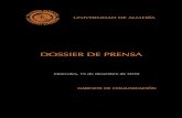 01 PORTADA DOSSIER DE PRENSA - UAL · alcalde de Alhama de Almería, Francisco Guil, que también apa-rece en la imagen y que ha sido invitado por la Comisión Ejecuti- ... la formación