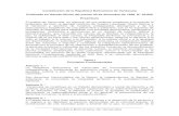Constitución de la República Bolivariana de Venezuela€¦ · Constitución de la República Bolivariana de Venezuela Publicada en Gaceta Oficial del jueves 30 de diciembre de 1999,