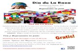 DIA DE LA RAZA - Clover Sitesstorage.cloversites.com... · DIA DE LA RAZA Celebraremos el día de la raza con una Kermes - Feria Cultural -Festival Internacional! Será un gran convivio