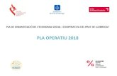 PLA OPERATIU 2018 - El Prat de Llobregat · 3.2. Donar suport a projectes de promoció, capacitació i emprenedoria en l'àmbit de l'economia social, desenvolupats per entitats locals