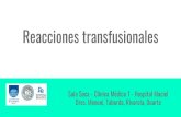 Historia Clínicaclinicamedica1.com.uy/.../uploads/2019/11/Reacciones-transfusional… · Reacciones transfusionales Sala Soca - Clínica Médica 1 - Hospital Maciel Dres. Menoni,