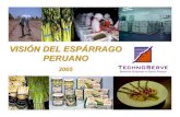 VISIÓN DEL ESPÁRRAGO PERUANO · calidad de suelos, limitada asistencia técnica y empresarial, limitada infraestructura agroexportadora, limitado acceso al financiamiento, elevados