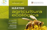 AAFF Folleto MasterTZ - Universitat de Barcelona · PRESENTACIÓN El desarrollo de la agricultura ecológica es una ... al proyecto final. Fecha de inicio: 20 octubre 2017. Bloque