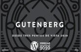 GUTENBERG - WordCamp Valladolid 2020 · Estilos de los bloques por defecto del core de WordPress Alineamiento amplio y completo de los bloques Paleta de color personalizada Tamaño
