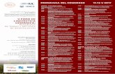 PROGRAMA DEL CONGRESO 11-13 V 2017 · Nowikow (Real Academia Española/ Universidad de Łódź): El papel de la Aktionsart en la selección de las correspondencias tempo-aspectivas