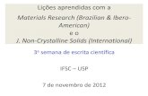 Materials Research (Brazilian & Ibero- American)€¦ · MCM-41 ordered mesoporous molecular sieves synthesis and characterization. Mat. Res., 1999, vol.2, ... J. Sol-Gel Science
