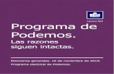 Lectura fácil Programa de Podemos.mivotocuenta.es/wp-content/uploads/2019/10/Podemos...Por eso, en España no se respetan algunos derechos de las personas según la Constitución