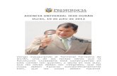AGENCIA UNIVERSAL IESS DURÁN Durán, 10 de julio de 2012 · 2017. 5. 23. · ecuatoriano, el ahorro de los afiliados, va para beneficio de los ecuatorianos, y de esos afiliados,