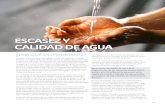 ESCASEZ Y CALIDAD DE AGUA - Tumblrstatic.tumblr.com/.../2bIngmy6q/progreso_calidad-de-agua.pdf · 2014. 12. 15. · hídricos. La región tiene 31% de la reserva de toda el agua dulce