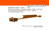 MARTIN QC #1 Rascador primario de cinta transportadora de ... · Explicación del producto 3 Explicación del producto3.1 Estructura y función El rascador de cinta transportadora