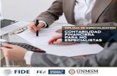 Diploma de Especialización Contabilidad Financiera para No ... · diploma de especialización en. herramientas metodolîgicas nota: ... las finanzas principales instrumentos financieros