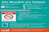 Día Mundial sin Tabaco · 2019. 7. 6. · Cigarrillo electrónico Narguila o pipa de agua Lugares de la empresa donde aplica la prohibición: Centro de trabajo y anexos Vehículos