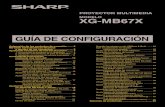 MODELO XG-MB67X GUÍA DE CONFIGURACIÓN€¦ · PROYECTOR MULTIMEDIA GUÍA DE CONFIGURACIÓN Asignación de los contactos de conexión .....2 RS-232C Características técnicas y