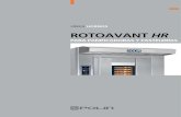Línea hornos roToaVanT HR - Equipos para la Industria ...Controla y mantiene perfectos los factores que determinan la calidad del aire en la cámara, lle- ... un set de accesorios