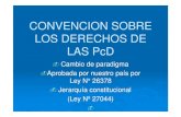 CONVENCION SOBRE LOS DERECHOS DE LAS PcD · la cobertura total de las prestaciones básicas enunciadas por la presente ley, que necesiten las PCD afiliadas a las mismas. - Art. 4: