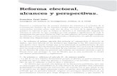 Reforma electoral, alcances y perspectivas.itzel.lag.uia.mx/publico/publicaciones/buenaval/buenaval... · 2012. 11. 7. · alcances y perspectivas. Francisco Paoli Bolio1 ... los